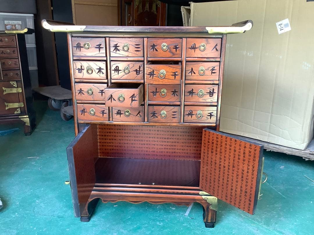 [z693]薬箪笥　アンティーク家具　李朝