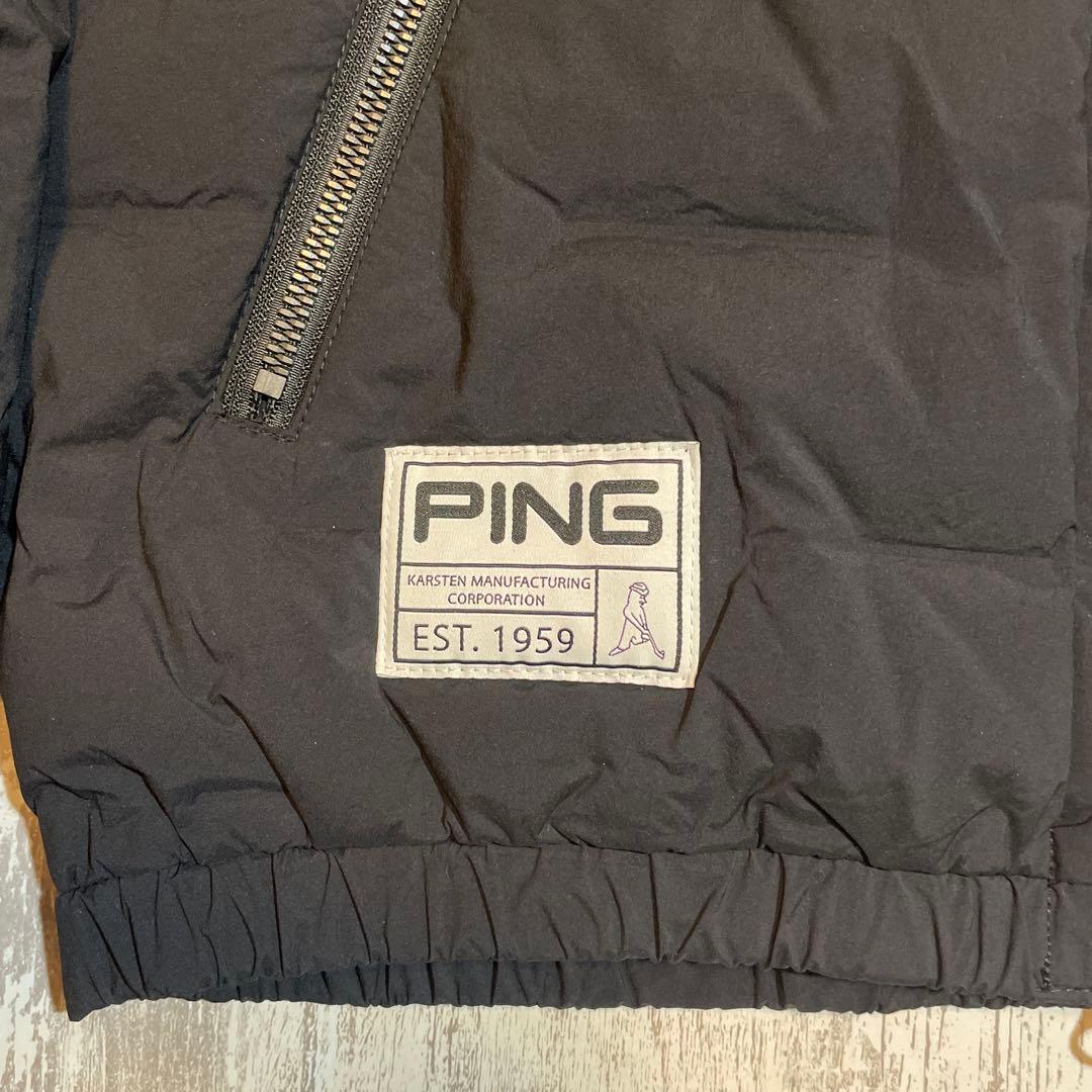 PING ピン　ゴルフウェア　フルジップ　ダウンブルゾン Sサイズ　ブラック