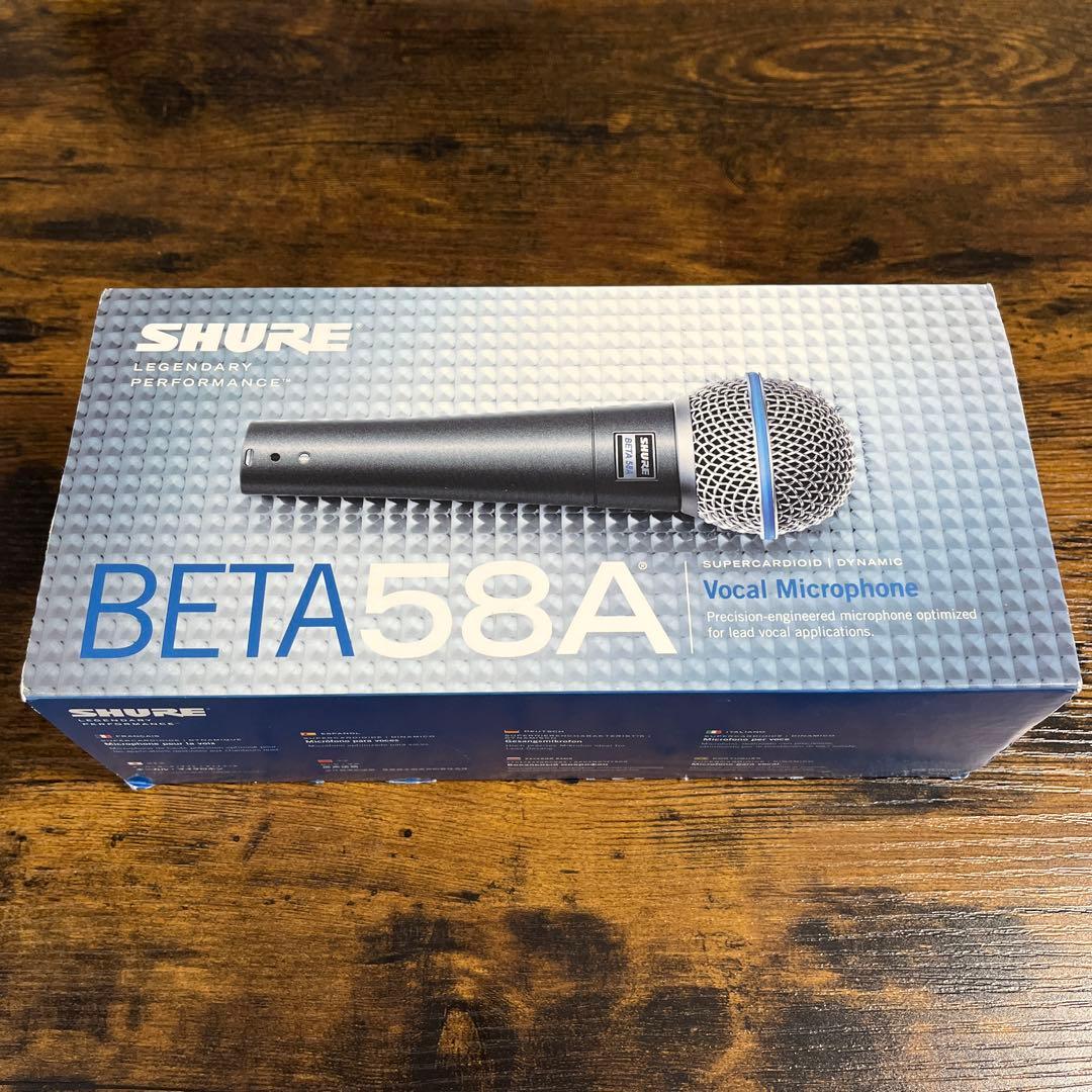 SHURE BETA 58A ダイナミックマイク 専用ケース付き