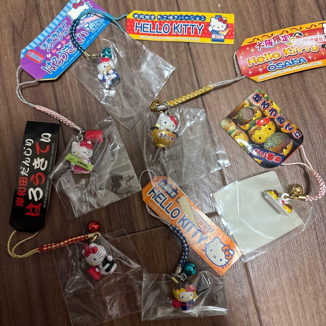 激レア キティ１２種類 ご当地ストラップ 大阪限定