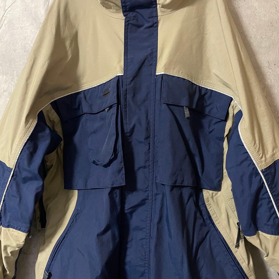 Burtonバートンスキーウェアスノーボードジャケットパーカー紺ネイビーベージュ