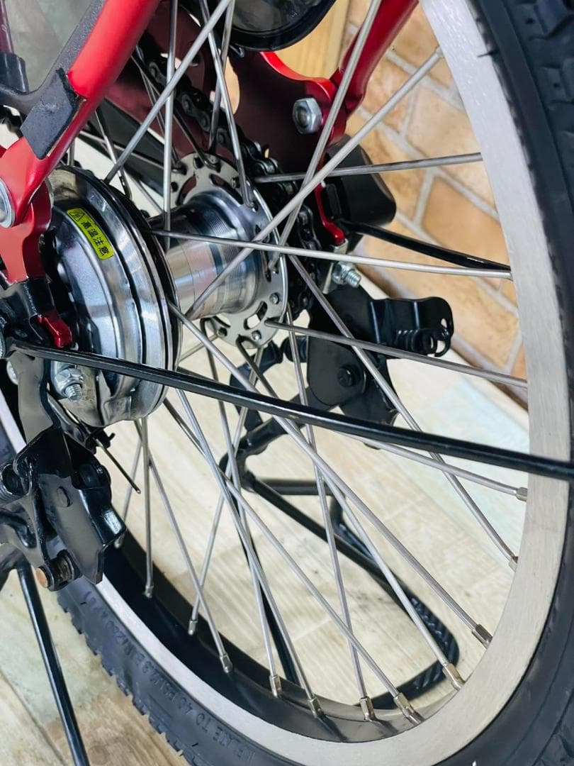 2018年 ビッケ 超人気レッド 子供乗せ電動アシスト自転車 H2174