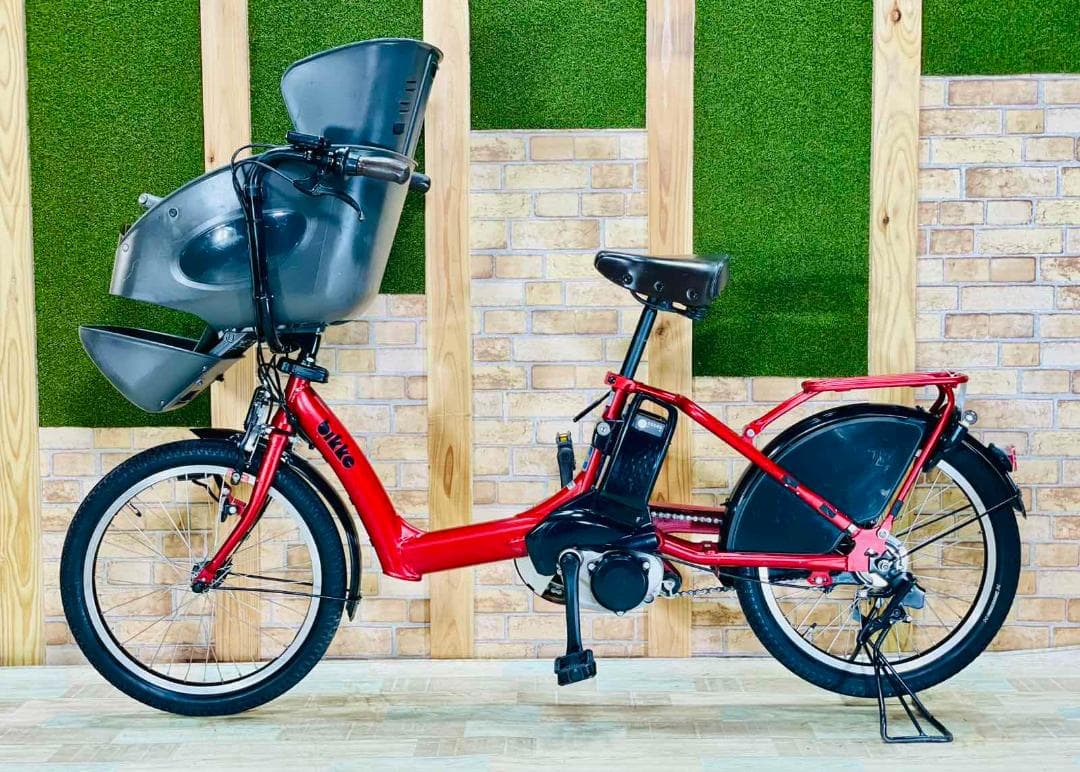 2018年 ビッケ 超人気レッド 子供乗せ電動アシスト自転車 H2174