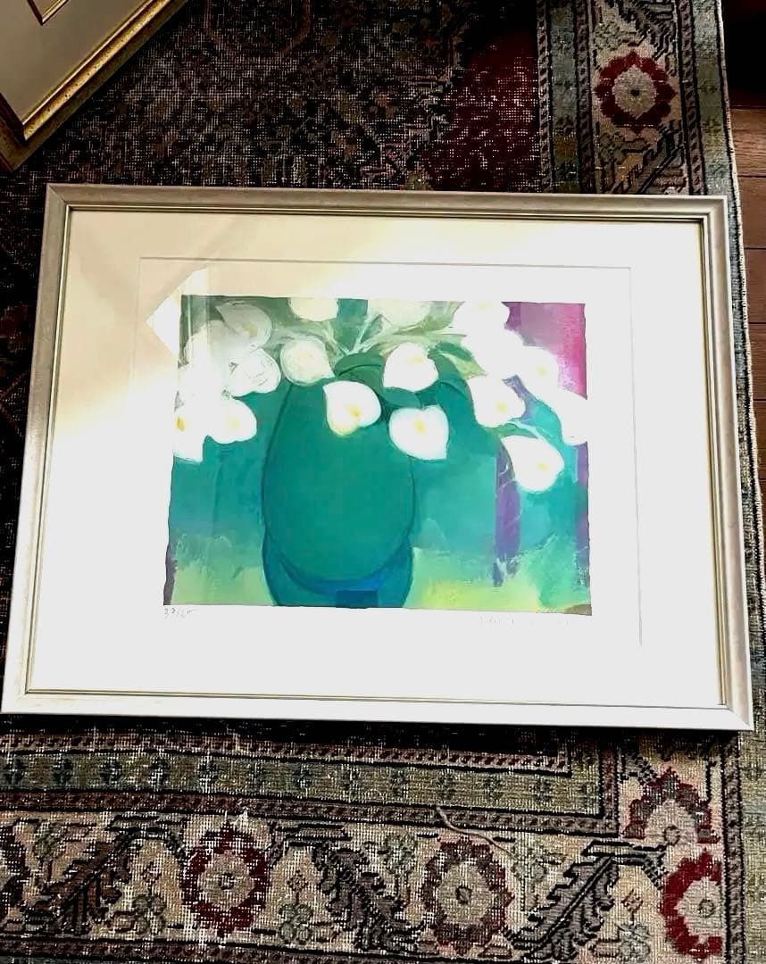 新品額　65枚限定　大きめサイズ　ジニー・キム　版画　直筆サイン　NO. 証明書