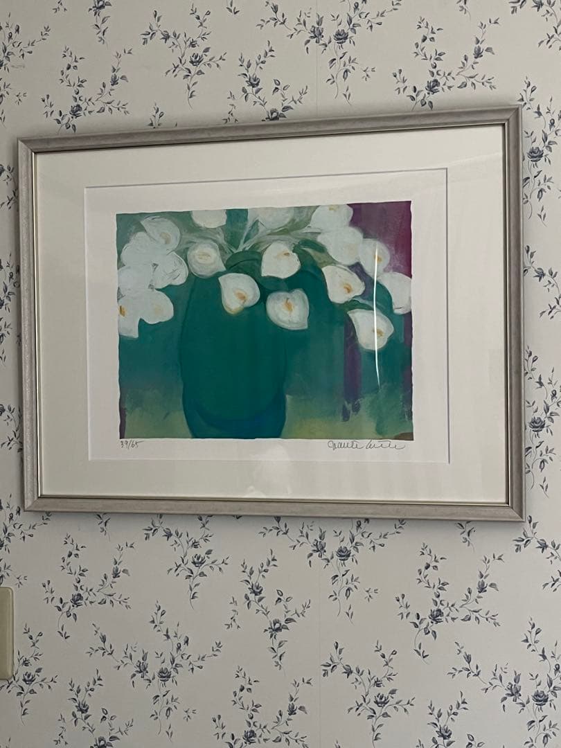 新品額　65枚限定　大きめサイズ　ジニー・キム　版画　直筆サイン　NO. 証明書