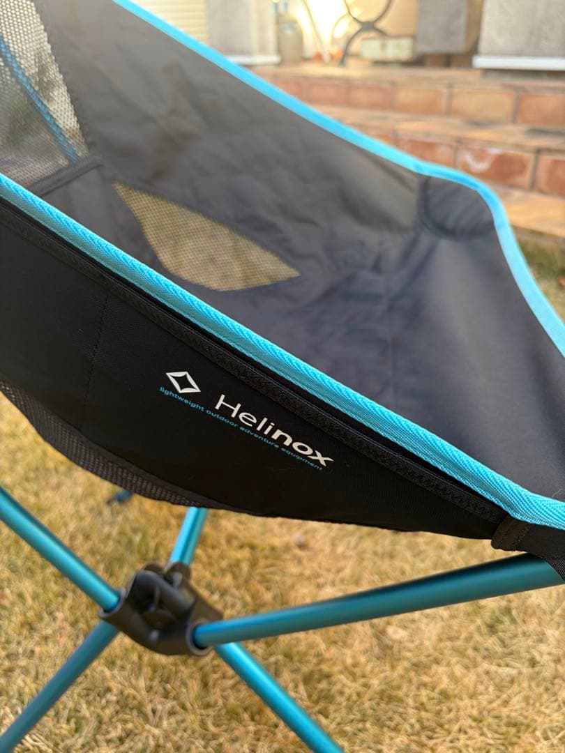 【超美品】Helinox サンセットチェア ブラック×ブルー