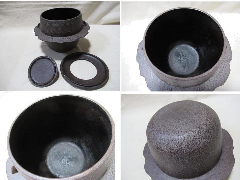 高橋敬典造　茶飯釜　共箱