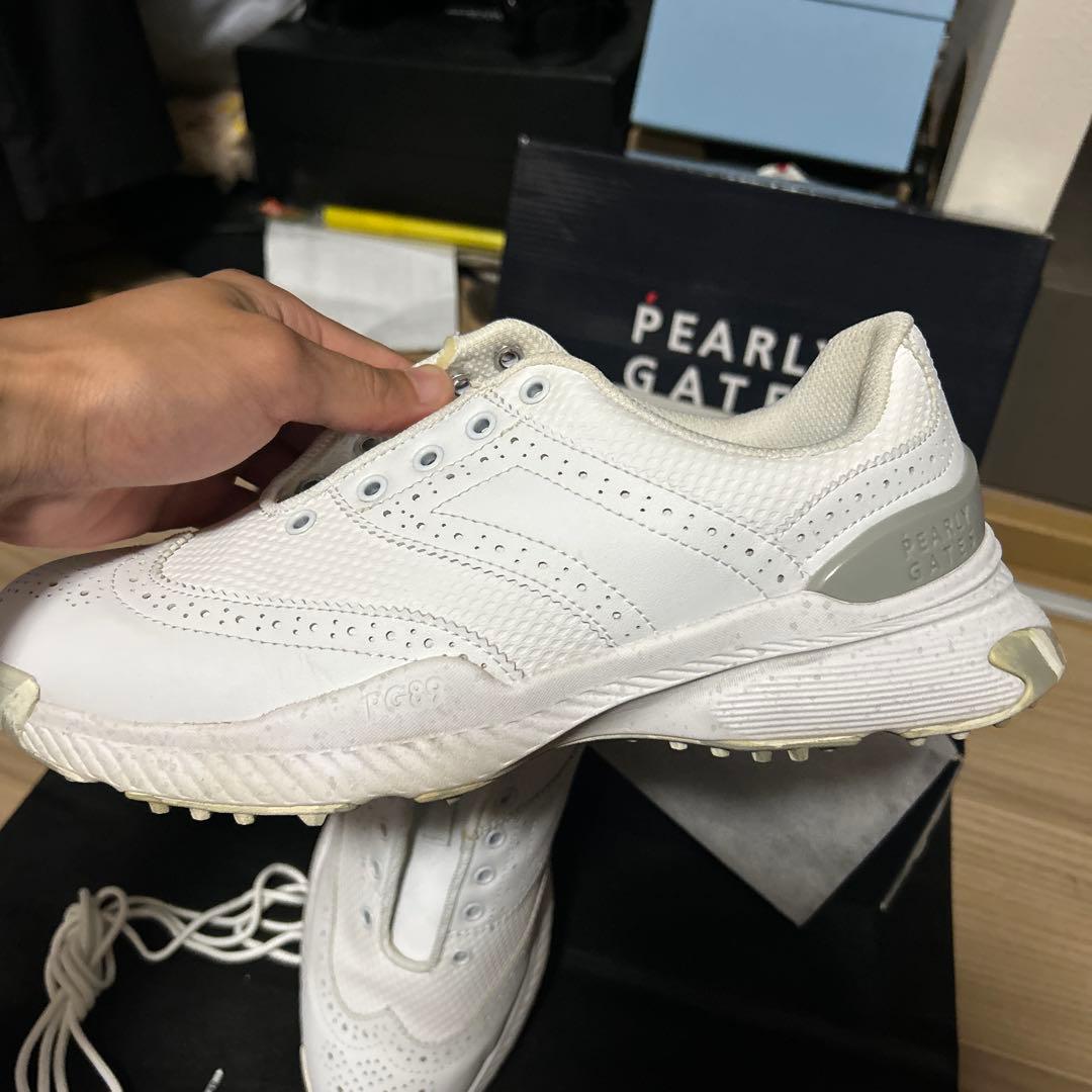 PEARLY GATES PG89 ホワイト ゴルフシューズ