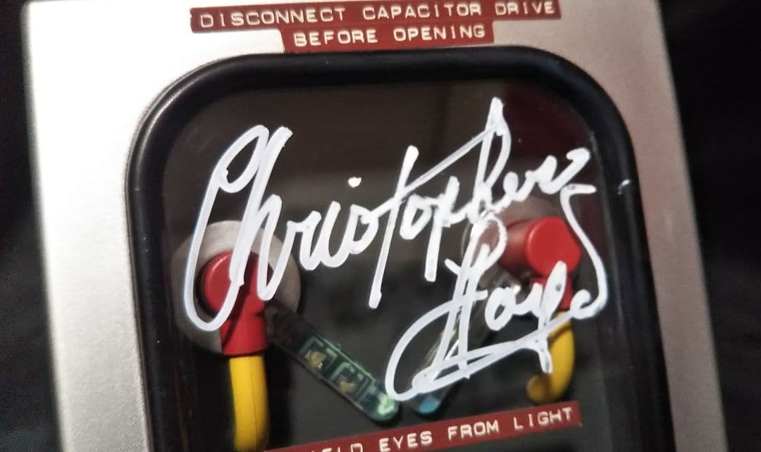 バック トゥ ザ フューチャー【次元転移装置】サイン入り ライト 【デロリアン】