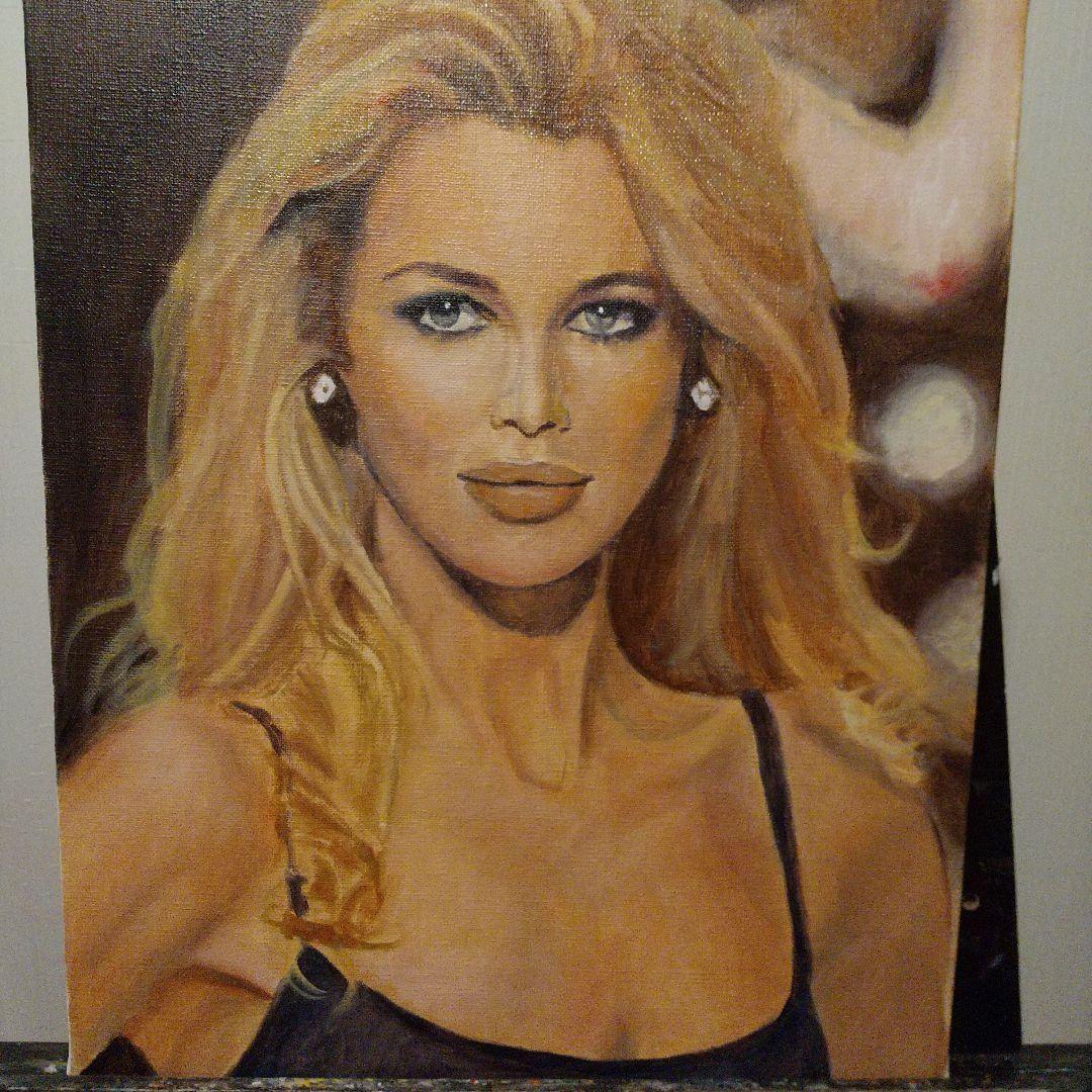 人物画#14 女性の肖像 油彩画 8号 F8 油絵