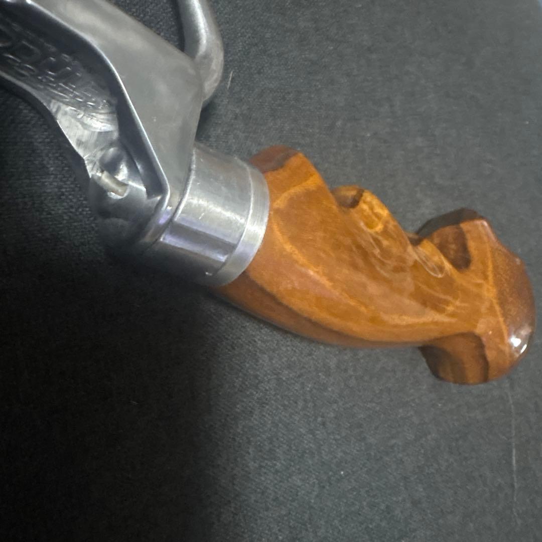 バリバリグリップ　スカル　チーク材　チェンジングシャフト入り　フロッグプロダクツ