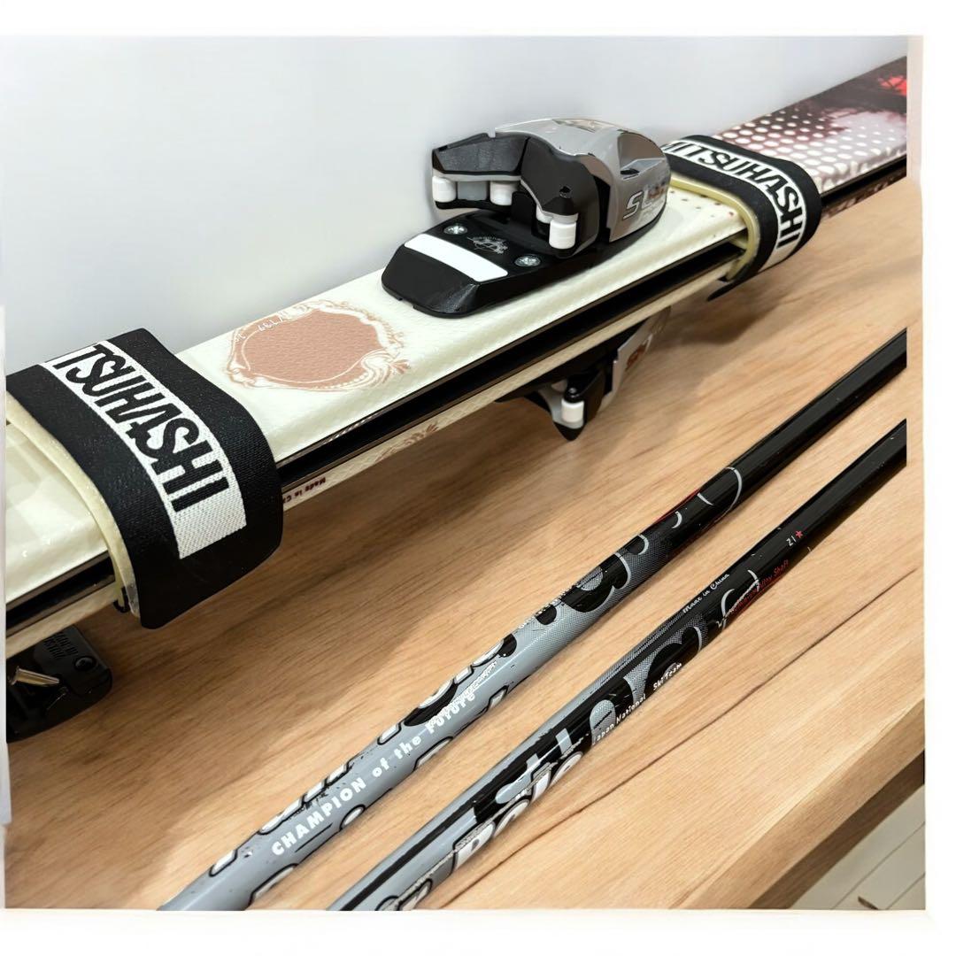 【良品】HEAD MOJO SPAWN 3 キッズ 137cmスキー板 ストック