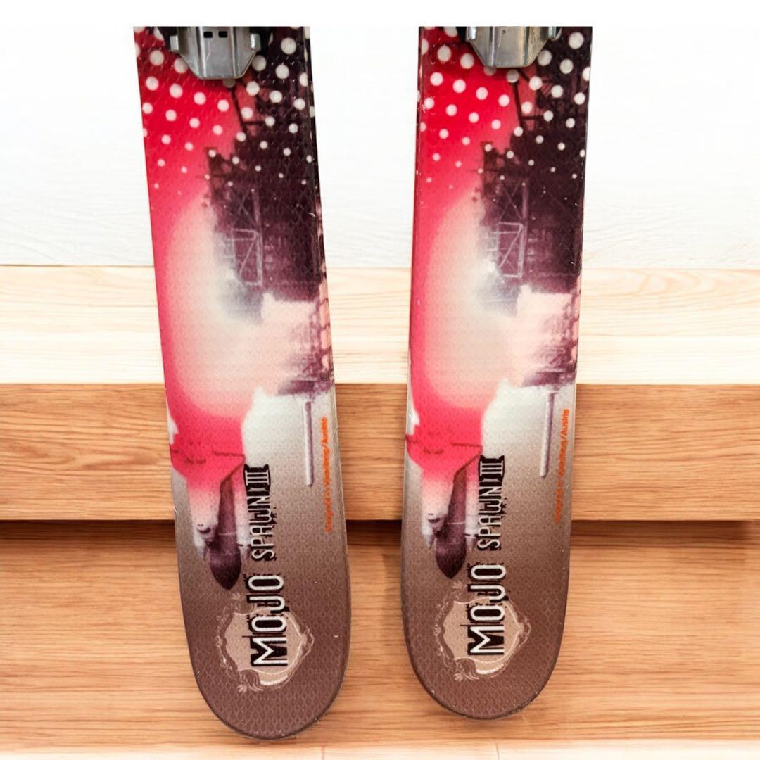 【良品】HEAD MOJO SPAWN 3 キッズ 137cmスキー板 ストック