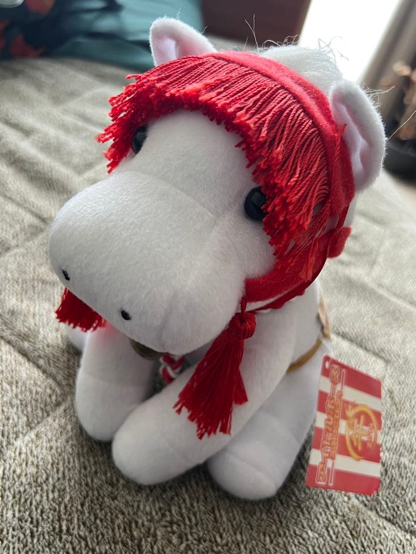 2014年　午年　アイドルホースぬいぐるみ　神馬モチーフ タグ付き