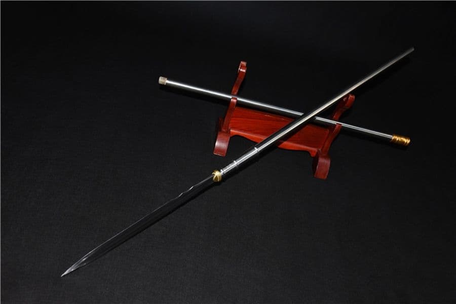 模様入り大鵬槍 古兵器   武具　刀装具　日本刀　模造刀   居合刀 長尺