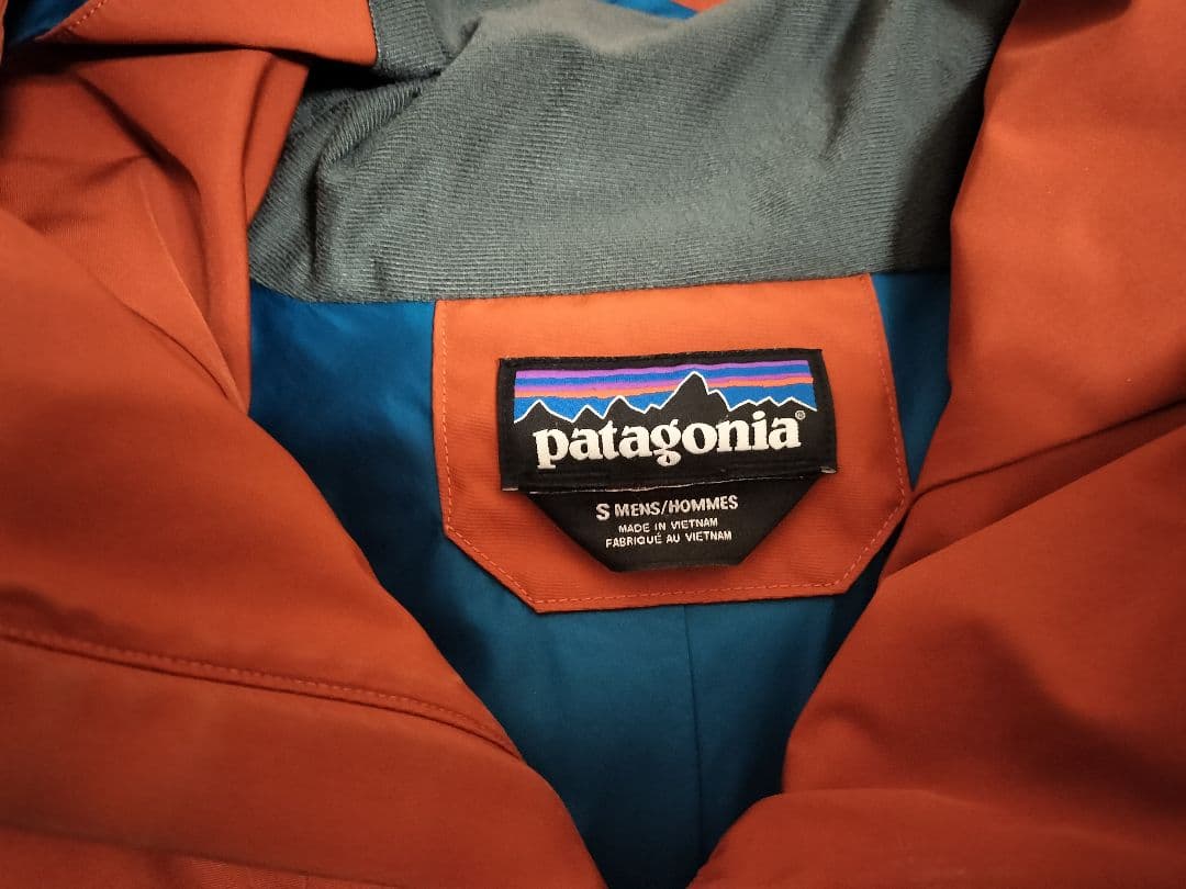 パタゴニア　パウダーボール　ウェア上下 patagonia オレンジ/青