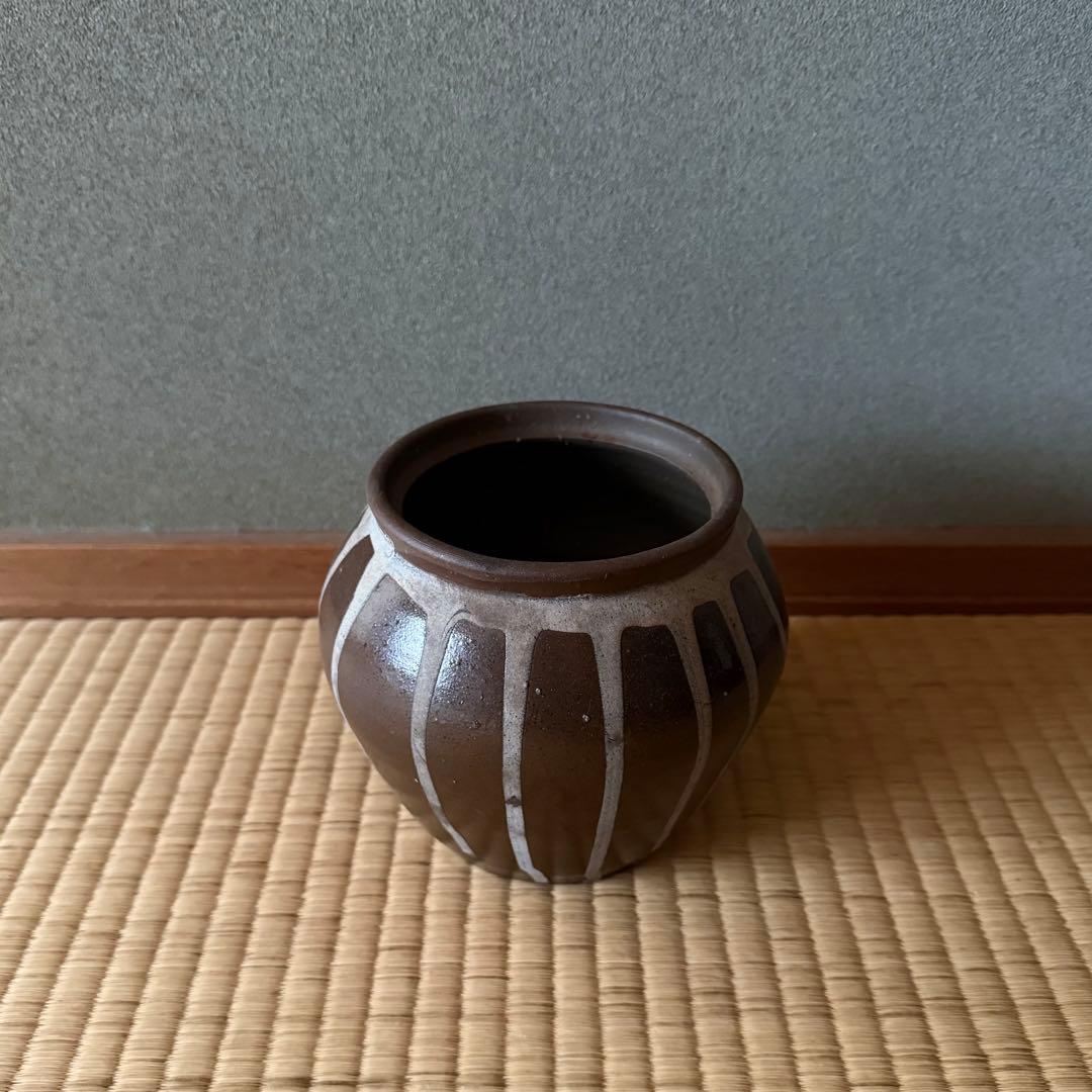 古丹波 丹波 流釉小壷 江戸時代 明治時代 古美術 骨董 民藝 白丹波 古備前