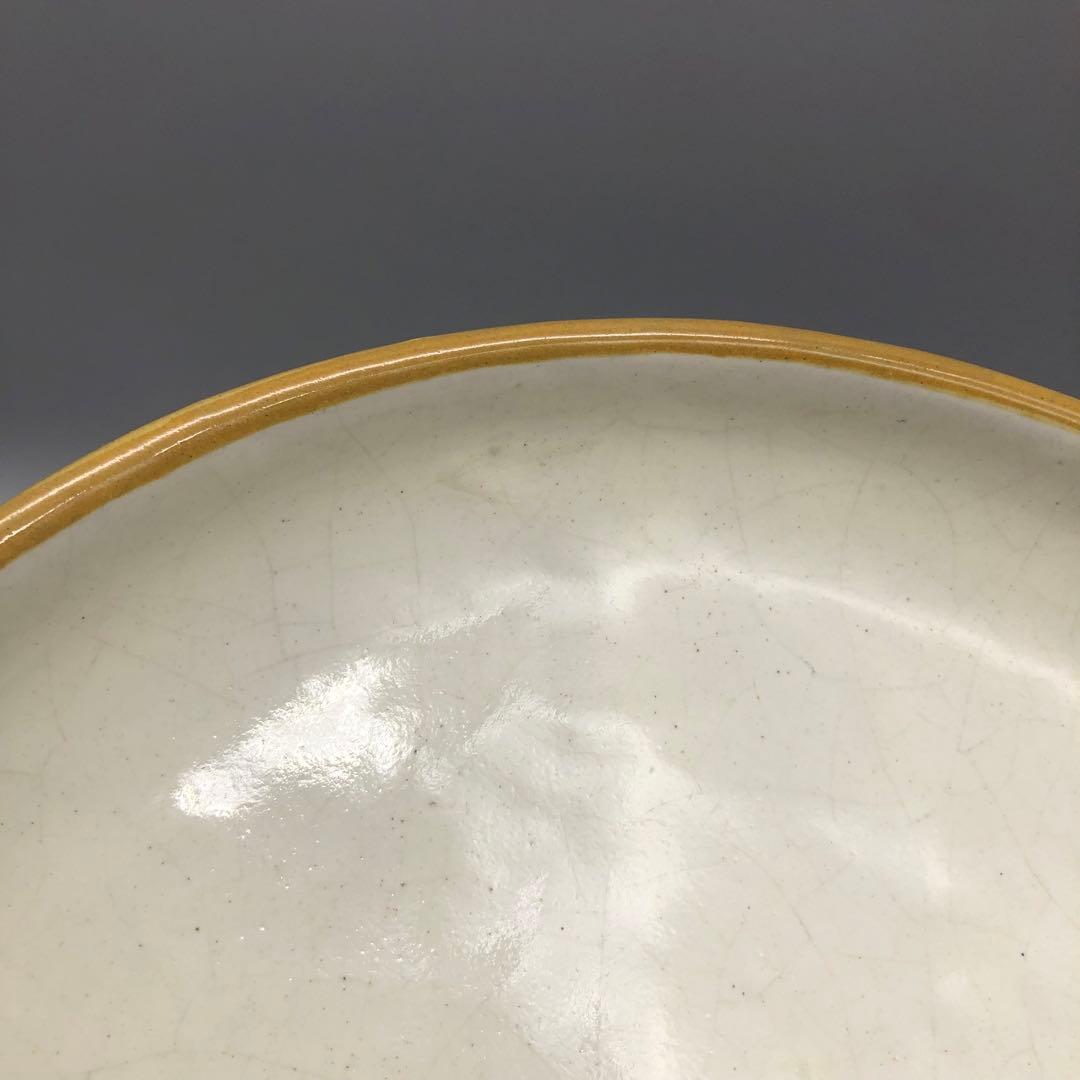 メキシコプエブラタラベラ焼ビンテージ陶器伝統工芸鳥バード大皿プレート36cm