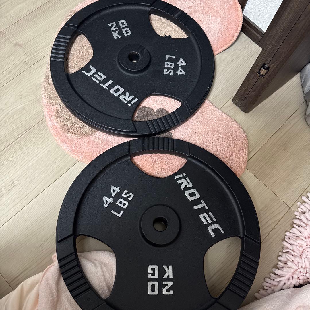 iROTEC ウエイトプレート 20kg 44lbs2本