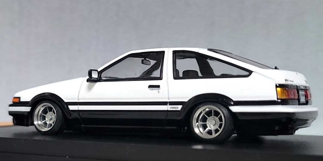 1/43　スプリンター　トレノ改　AE86　ハヤシストリート　アルミ製　深リム