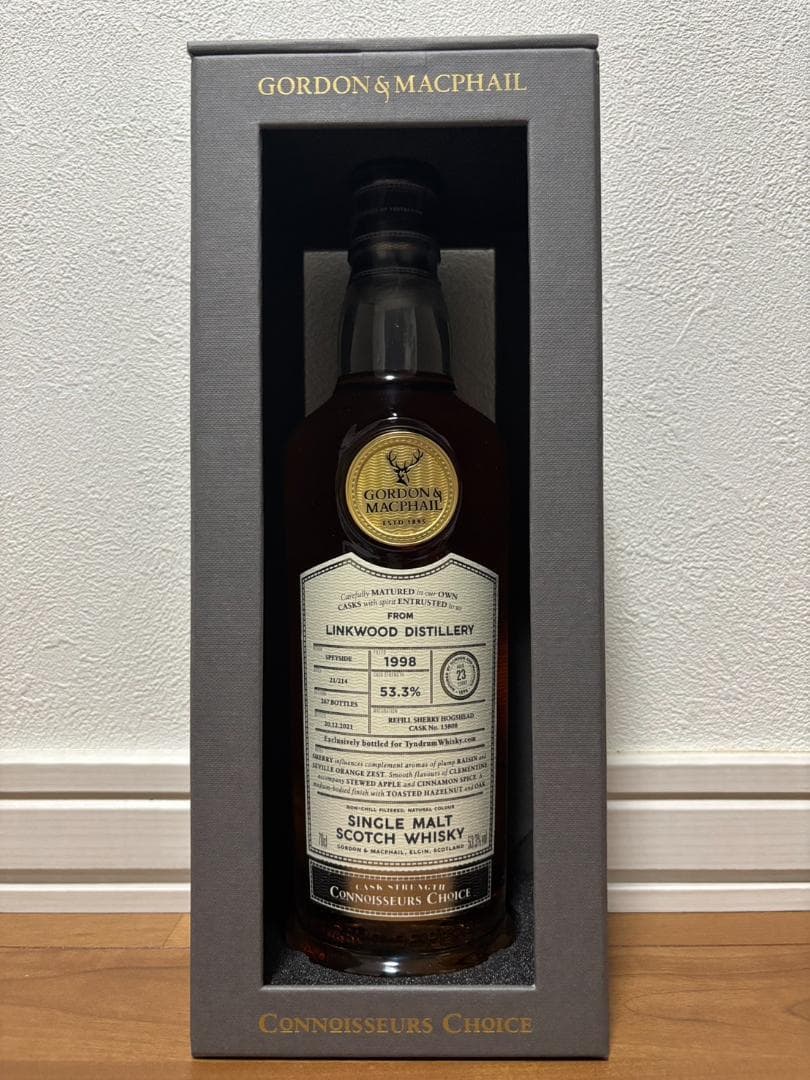 リンクウッド1998 23年 GM Tyndrum Whisky向け