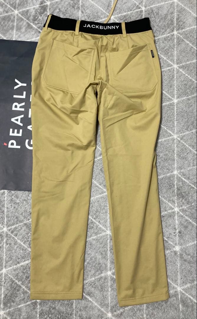 新品 パーリーゲイツ ジャックバニー エアシャット裏フリース防風パンツ(4)M