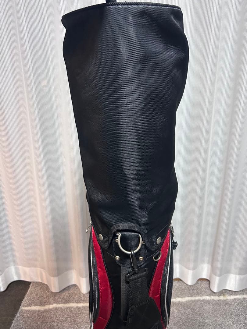 【フードカバー付】Mizuno ミズノ T-ZOID キャディバッグBK/RED