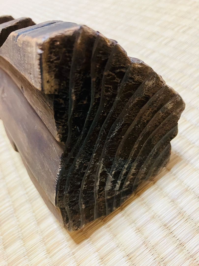 仏像 一刀彫 仏教美術 木彫 円空仏 高さ44cm