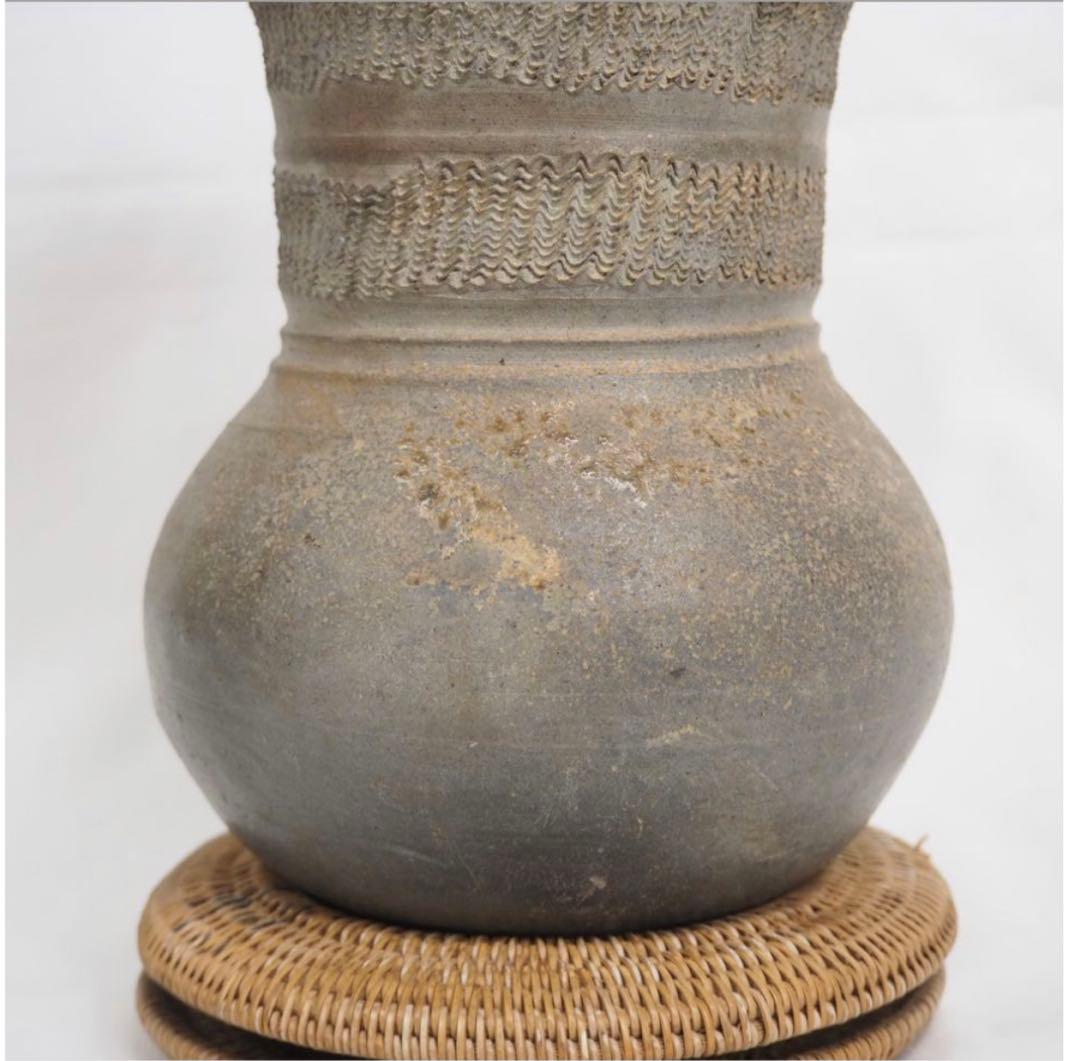 送料無料　5世紀末～6世紀　須恵器壺　自然釉あり　発掘品 出土品 須恵器