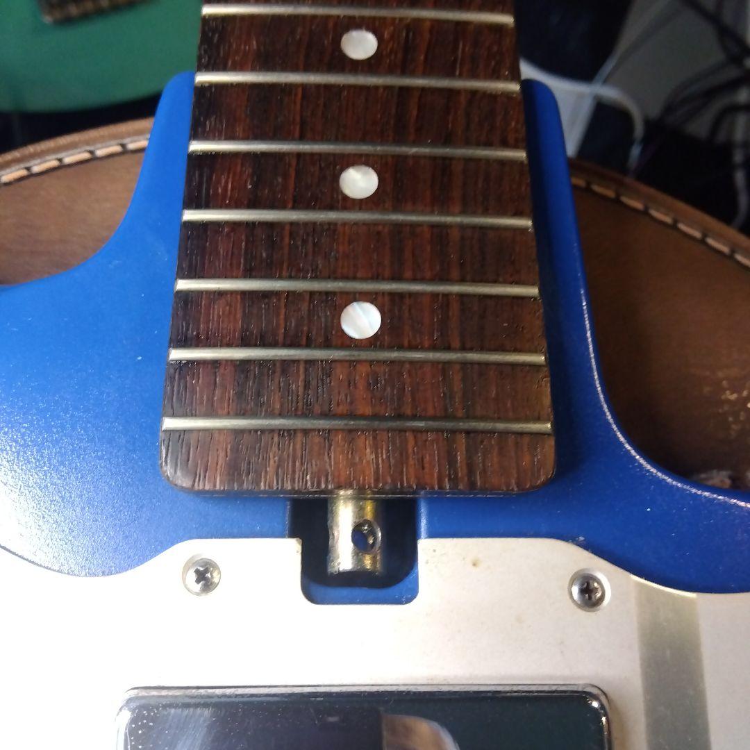 エレキギター 青 3ピックアップ 。 TEISCOビザールギター...