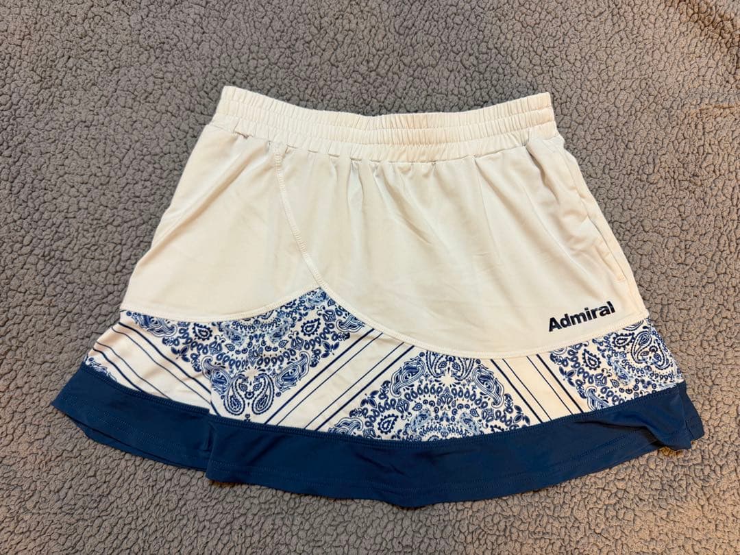 Admiral テニスウェア ペイズリー/ホワイト