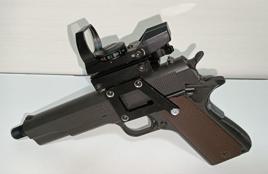 東京マルイ ガバメント ガスブロ PDIロングバレル ドットサイト 予備マグ