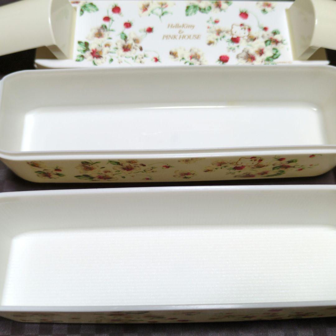 今日のみ価格☆希少☆ハローキティ×ピンクハウス　ランチボックス　二段　お弁当箱