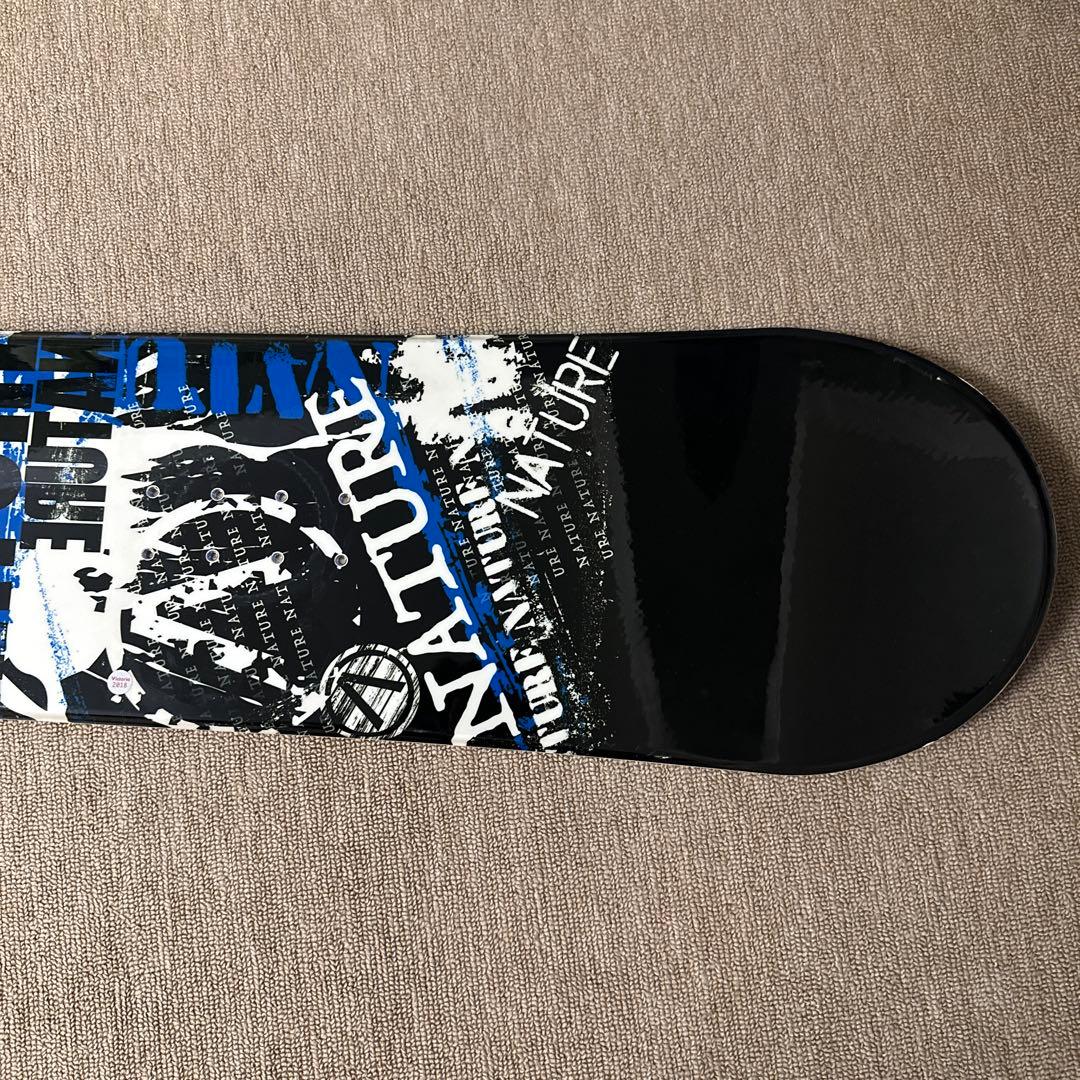 スノーボード(黒色ベースに青、白色文字)美品‼️　カバー付き‼️