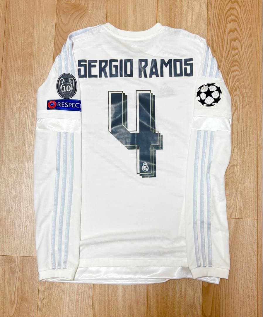 【正規品】レアルマドリード2015/16セルヒオラモス ホーム CL決勝