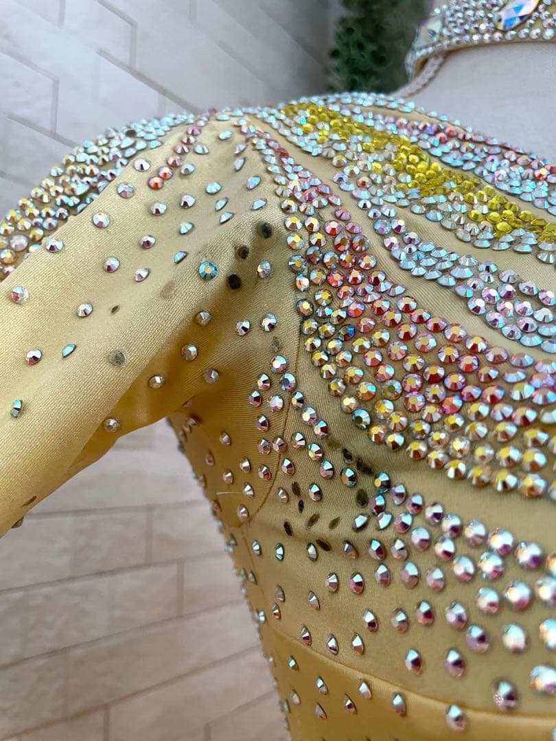 社交ダンス⭐️スタンダードドレス　オーダードレス　スワロフスキー