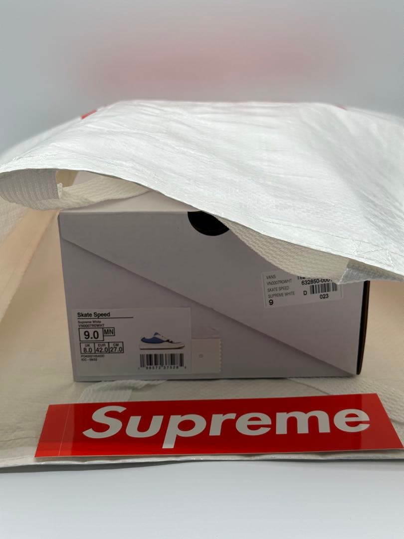 Supreme × Vans Speed \"Blue\" 27cm