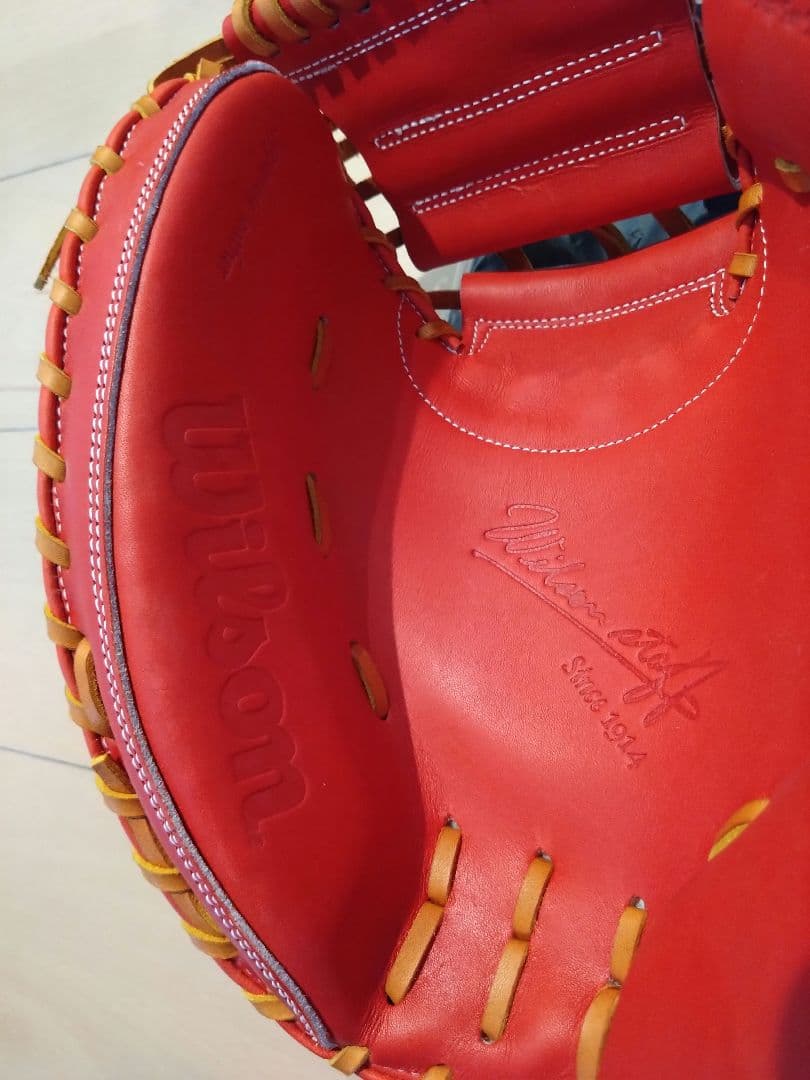 ☆Wilson ウィルソン WBW101111 硬式捕手右投用 Eオレンジ