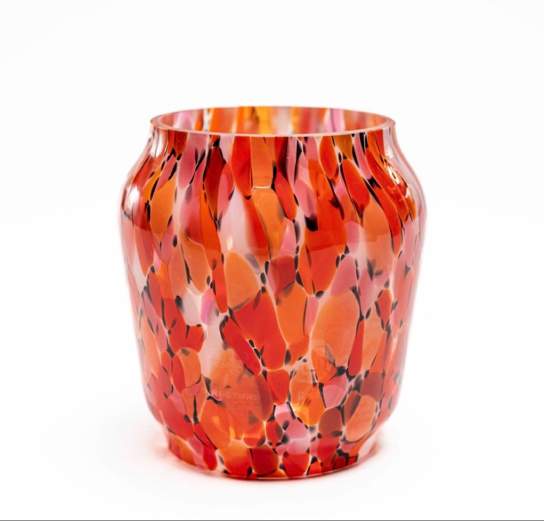 津軽びいどろランタングローブ 【紅葉】Type2