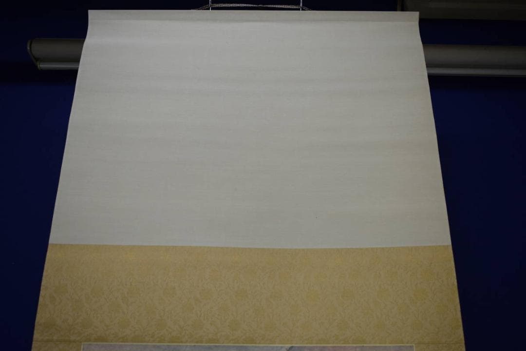 真作/白水/裾野の花/桐共箱付/布袋屋掛軸HH-520