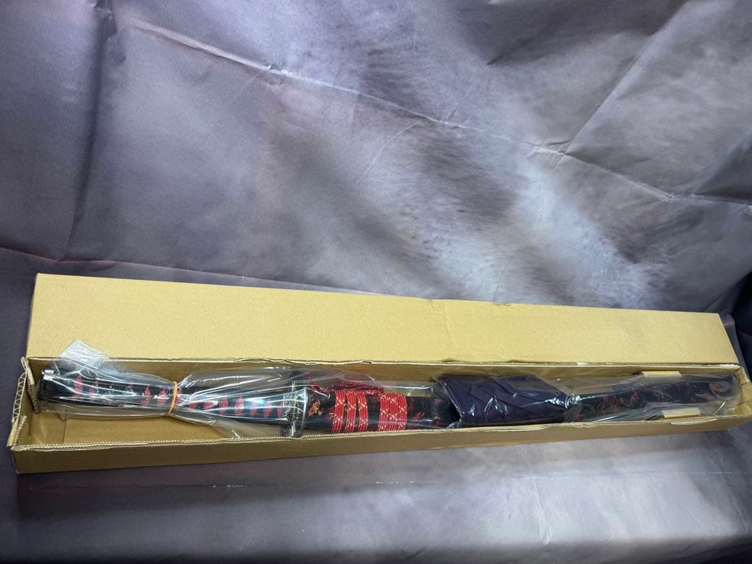 【鑑賞用模造刀】　前田慶次郎利益拵え　大輪鍔　三本杉刃文