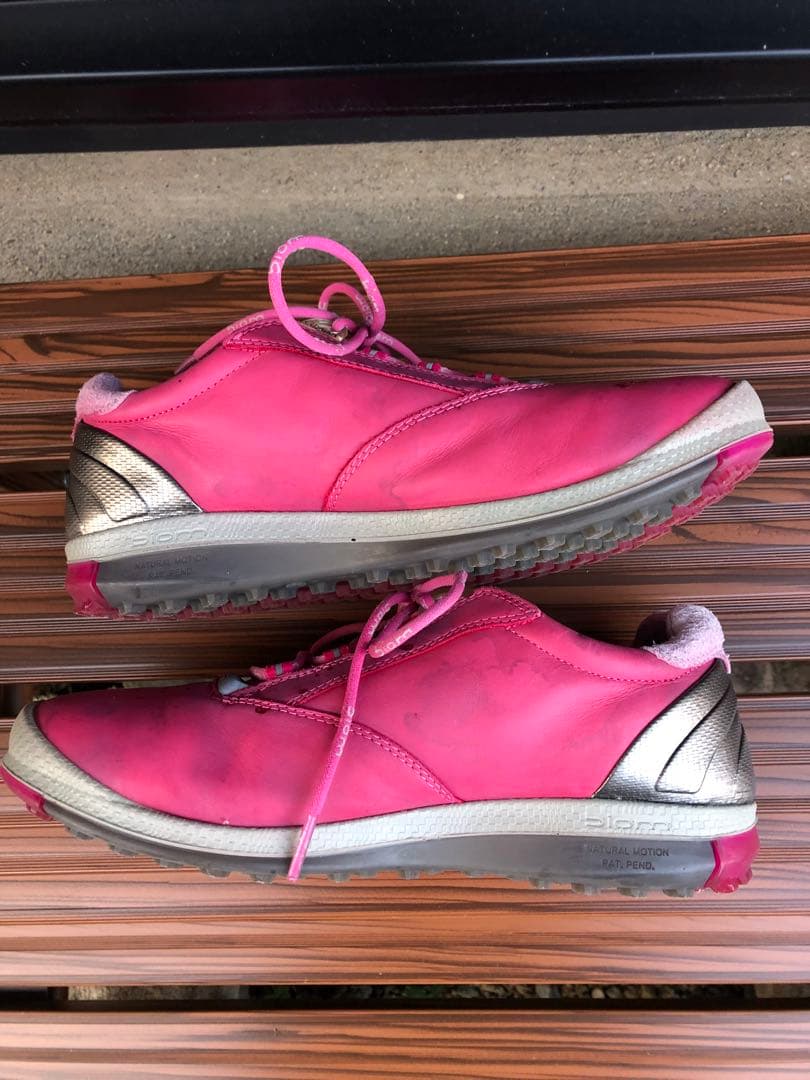 ECCOゴルフシューズ 36 23.0cm紐式 スパイクレス