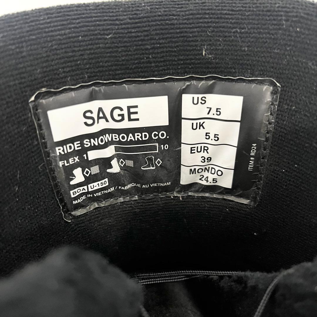 RIDE スノーボードブーツ 24.5cm 美品　ライド　スノボブーツ　ブーツ