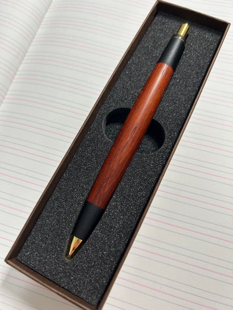 紅紫檀 シャーペン 0.5 真鍮 木製 ボナンペン