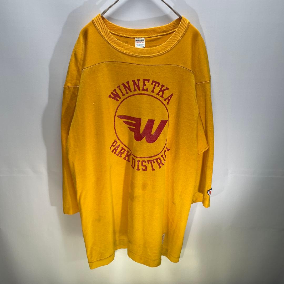 チャンピオン　80S トリコタグ前期　フットボールシャツ　50/50 サイズM