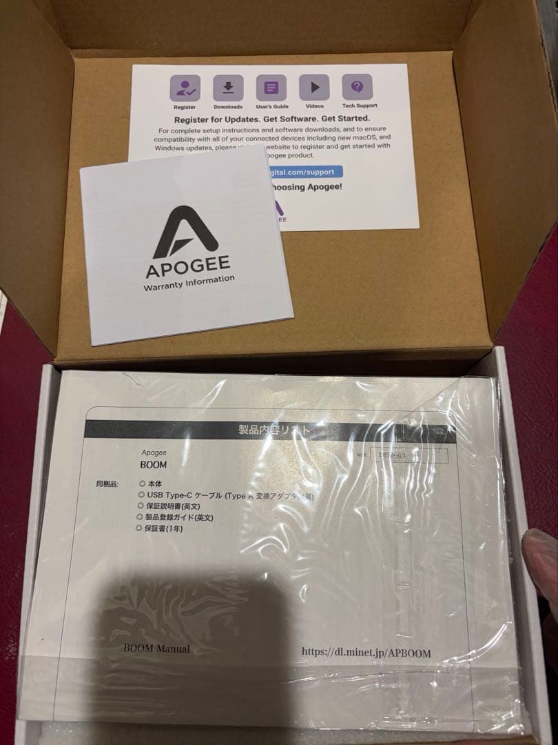 APOGEE BOOMオーディオインターフェイス