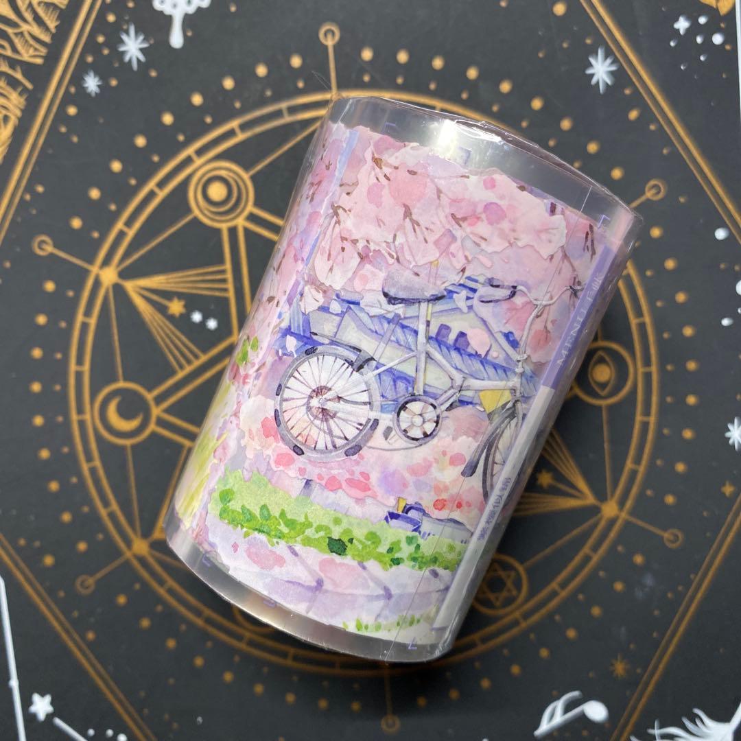 【N】海外　10m巻　貝殻光/PETマスキングテープ　お花/動物/人物系/背景系