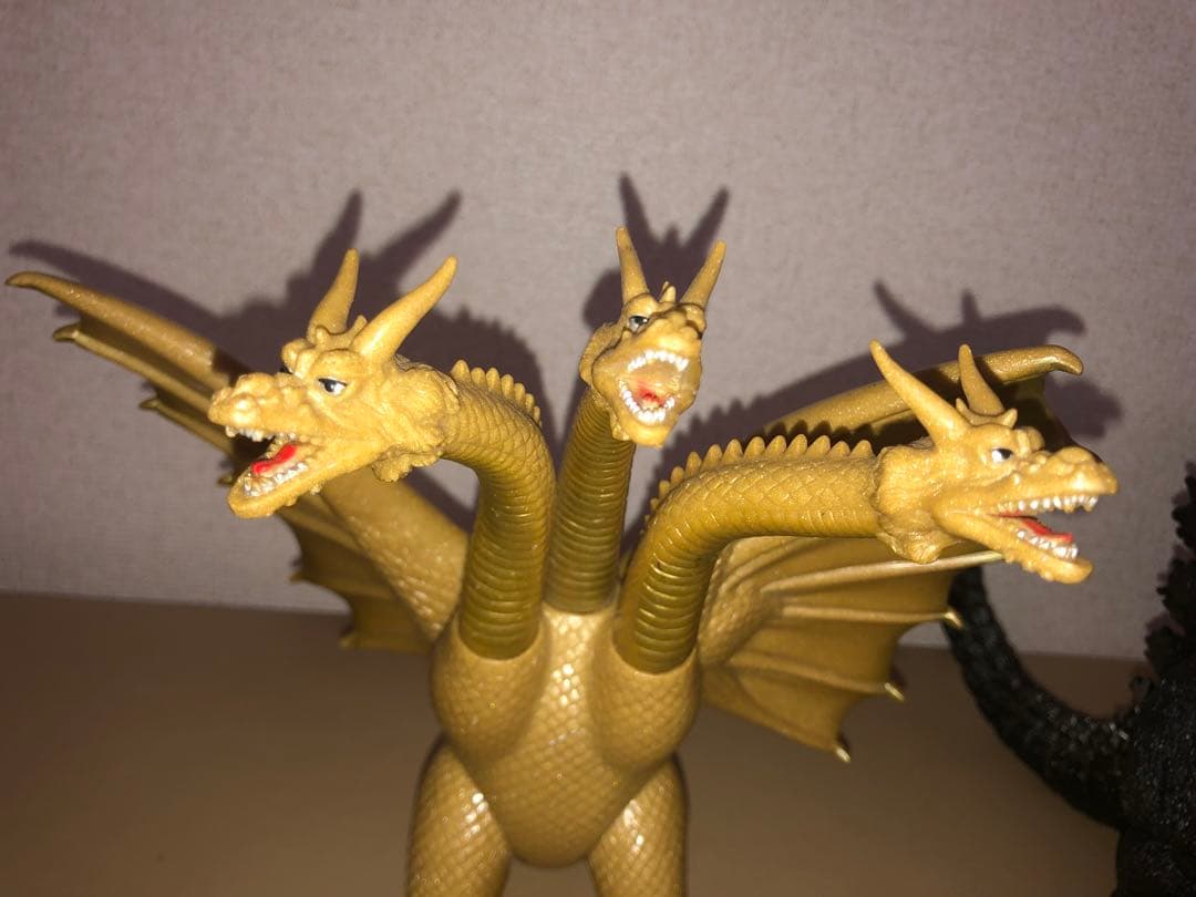 3体セット★特大ゴジラ キングギドラ ★レアな2本角キングギドラ　ゴジラ1991