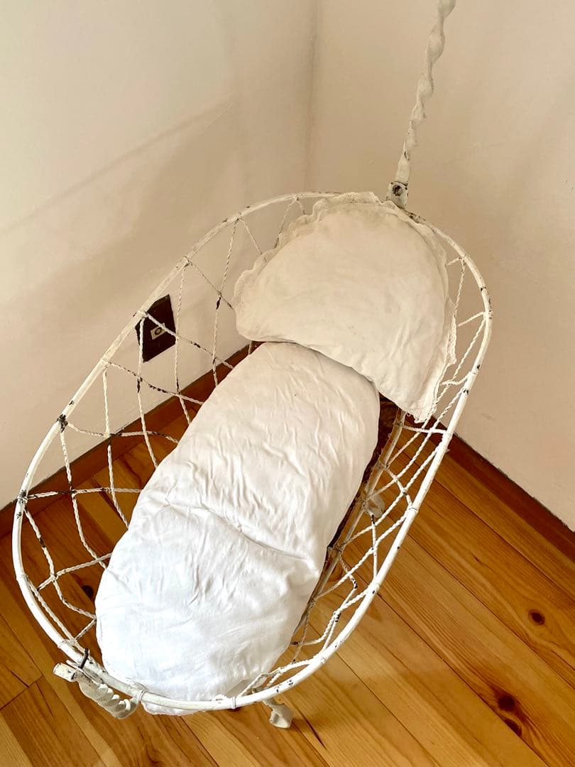 フランスアンティーク アイアン ドール用ベッド