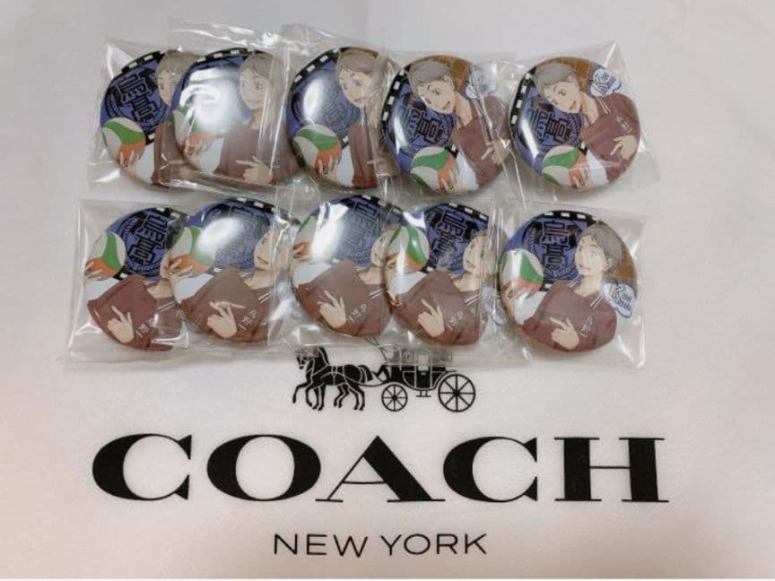 ハイキュー 缶バッジ キャラバッジ JF 思い出 菅原 菅原孝支